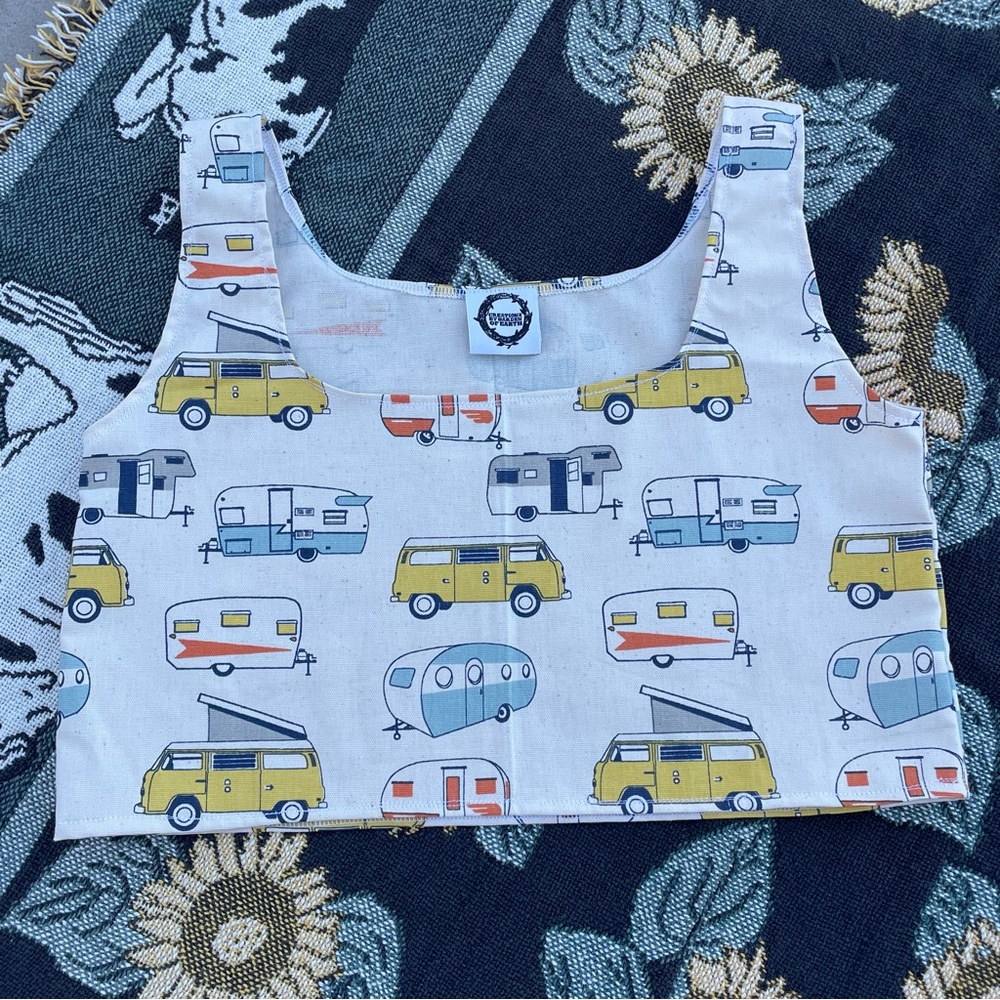 Retro Volkswagen airstream handmade tank top - Picture 2 of 12